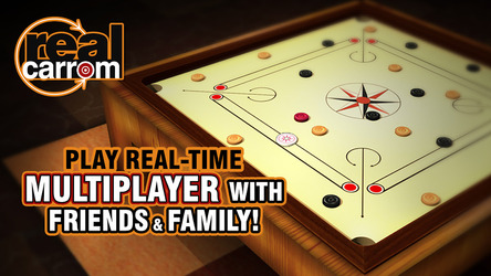 Real Carrom - 3D Multiplayer Game Скриншот 1