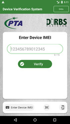 Device Verification System (DVS) - DIRBS Pakistan Screenshot 1