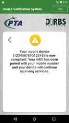 Device Verification System (DVS) - DIRBS Pakistan Screenshot 5