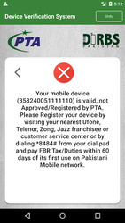 Device Verification System (DVS) - DIRBS Pakistan Screenshot 6