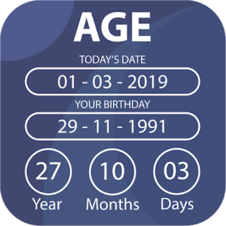 Age Calculator by Date of Birth Icon