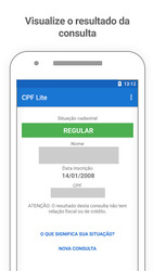 Consulta CPF : Situação e Score Grátis Screenshot 1