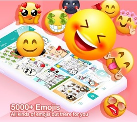 Kika Keyboard - Emoji, Fonts Screenshot 1