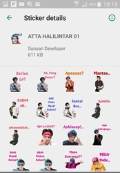 Sticker WA Youtuber Indonesia 2019 WAStickerApps Скриншот 4