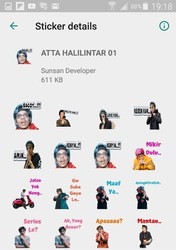 Sticker WA Youtuber Indonesia 2019 WAStickerApps Скриншот 5