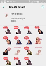Sticker WA Youtuber Indonesia 2019 WAStickerApps Скриншот 7