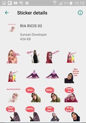Sticker WA Youtuber Indonesia 2019 WAStickerApps Скриншот 8