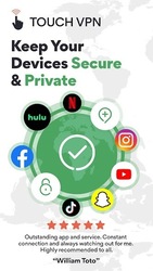 TouchVPN - VPN Proxy & Privacy Скриншот 1