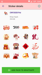 2020 Chinese New Year CNY Stickers For WhatsApp Screenshot 3