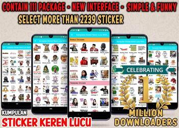 Kumpulan Sticker Keren Lucu WAStickerApps WhatsApp Screenshot 1