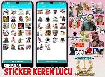 Kumpulan Sticker Keren Lucu WAStickerApps WhatsApp Screenshot 5