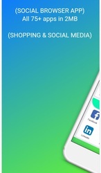 SocialBrowser:-- Shopping,Food,News, Recharge,etc. Screenshot 1