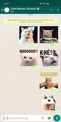 наклейки мем кошки WASticker Скриншот 2