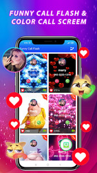 Funny Call Flash & Color Call Screen Screenshot 1