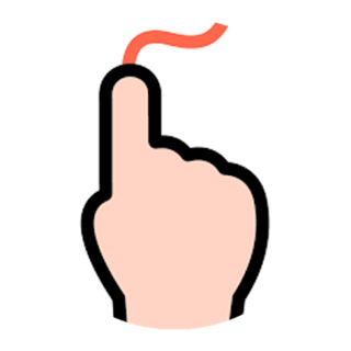 Draw finger (painter) Icon