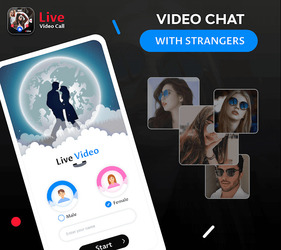 Live Video Call - Girls Random Video Chat Скриншот 1