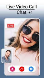 Random Girls Video Call Chat- Live Talk Video Call Скриншот 1