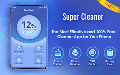 Super Cleaner - Most Effective & Free Cleaner App Скриншот 1