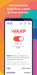 1.1.1.1 + WARP: Safer Internet Screenshot 2