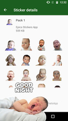 WAstickerApps Babies Funny Faces with Phrases Screenshot 4