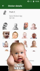 WAstickerApps Babies Funny Faces with Phrases Screenshot 6