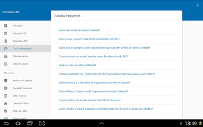mPIS, Abono Salarial, Calendário e Pagamentos PIS Скриншот 6