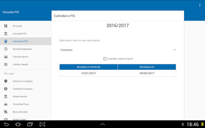 mPIS, Abono Salarial, Calendário e Pagamentos PIS Скриншот 8
