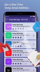 Temp Emails All in one- Temporary Disposable Mails Screenshot 1