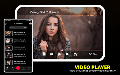Tik- Toe Video Player - HD Video Player 2020 Скриншот 5