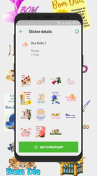 Figurinhas de Bom Dia e Boa Noite- WAStickerApps Screenshot 4