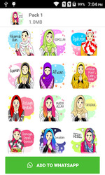 Hijab Sticker For WhatsApp - WAStickerApps Screenshot 1