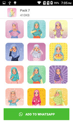 Hijab Sticker For WhatsApp - WAStickerApps Screenshot 3