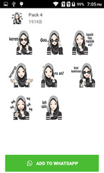 Hijab Sticker For WhatsApp - WAStickerApps Screenshot 6