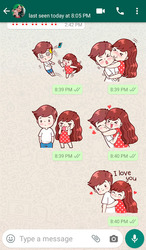 Love Story Stickers for WhatsApp - WAStickerApps Скриншот 1