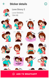 Love Story Stickers for WhatsApp - WAStickerApps Скриншот 3