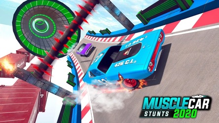 Muscle Car Stunts 2020: Mega Ramp Stunt Car Games Скриншот 8
