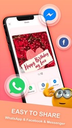 Birthday Stickers For WhatsApp-Love & Emoji Screenshot 4