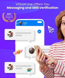 Second Line, Receive SMS Online, Temp Number, eSim Screenshot 1