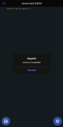 Javascript Kod Editörü Screenshot 2