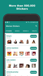 Animated Stickers Memes Stickers - WAStickerApps Скриншот 1