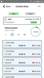 WhatStat : WhatsApp Online Tracker Screenshot 2