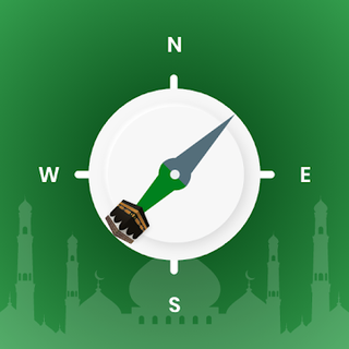 Qibla Finder, Prayer Times, Azan, Tasbeeh Counter Icon