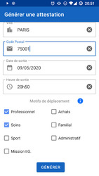 Attestation de déplacement Скриншот 2