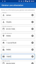 Attestation de déplacement Скриншот 4