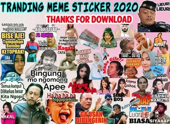 Kumpulan Sticker Lucu Keren Meme for WAStickerApps Скриншот 1