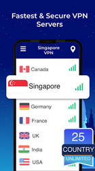 Singapore VPN - Free, Fast & Secure VPN Proxy Скриншот 2