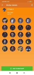 Free FF Stickers Packs - WAStickersApp Скриншот 3