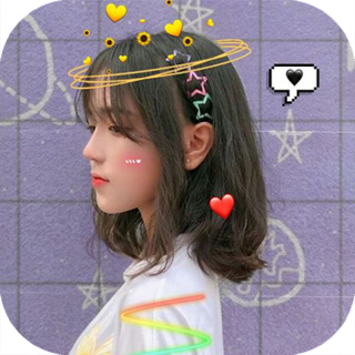 Live face sticker sweet camera Иконка