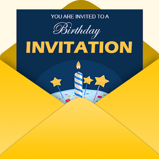 Invitation card Maker, Design Icon