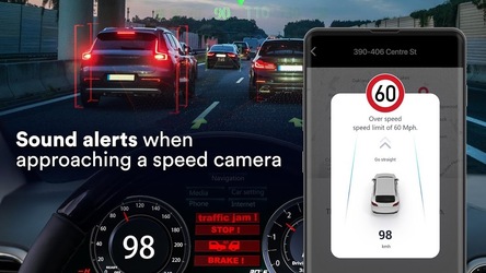 Радар: камера контроля скорости, спидометр HUD Скриншот 3